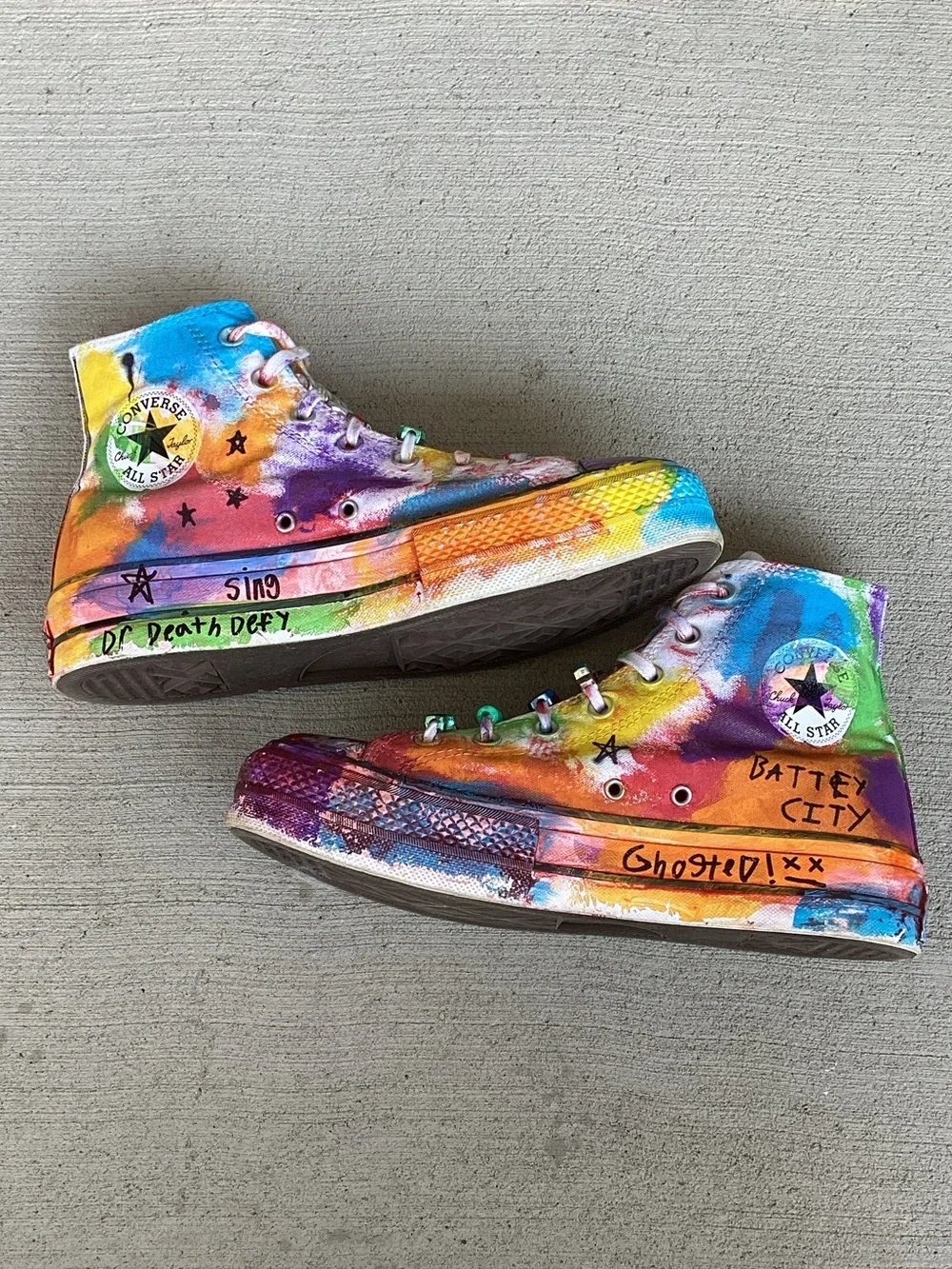 Converse Chuck Taylor Hand-Painted High-Top Sneakers #560846F Unisex